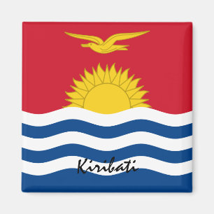 Fahne Kiribati/Ozeanien - Feiertage/Sportfans Magnet