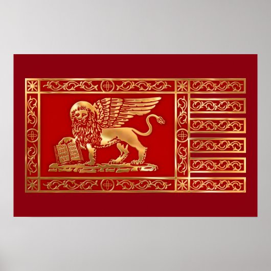 Fahne La Serenissima Poster (Vorne)