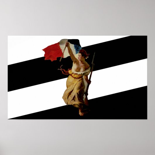 Fahne Liberty als Führer des Volkes-Mix Poster (Vorne)