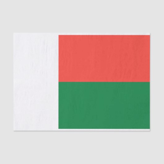 Fahne Madagaskar-Tissue Seidenpapier (Vorderseite)