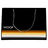 Fahne "Masculine and Sleek Gay Bear Pride" Große Geschenktüte (Vorderseite)