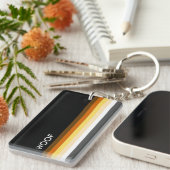 Fahne "Masculine and Sleek Gay Bear Pride" Schlüsselanhänger (Vorderseite rechts)