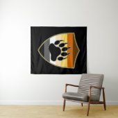 Fahne "Masculine and Sleek Gay Bear Pride" Wandteppich (Beispiel (Horizontal))