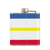 Fahne Mecklenburg-Western Pommern Hip Flask Flachmann (Rückseite)