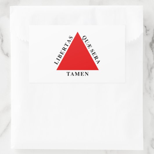 Fahne Minas Gerais Brasilien Rechteckiger Aufkleber (Tasche)