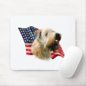 Fahne mit weichem Wheaten Terrier Mousepad (Mit Mouse)