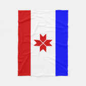 Fahne Mordovia Fleecedecke (Vorderseite)
