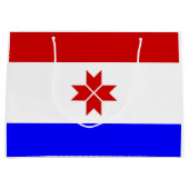 Fahne Mordovia Große Geschenktüte (Vorderseite)
