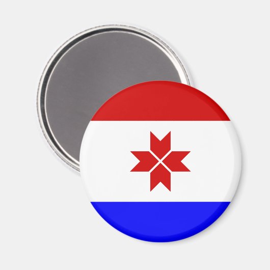 Fahne Mordovia Magnet (Vorderseite/Rückseite)