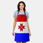 Fahne Mordovia Schürze (Getragen)