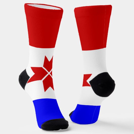 Fahne Mordovia Socken (Gewinkelt)