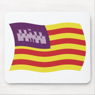 Fahne Mousepad der Balearen