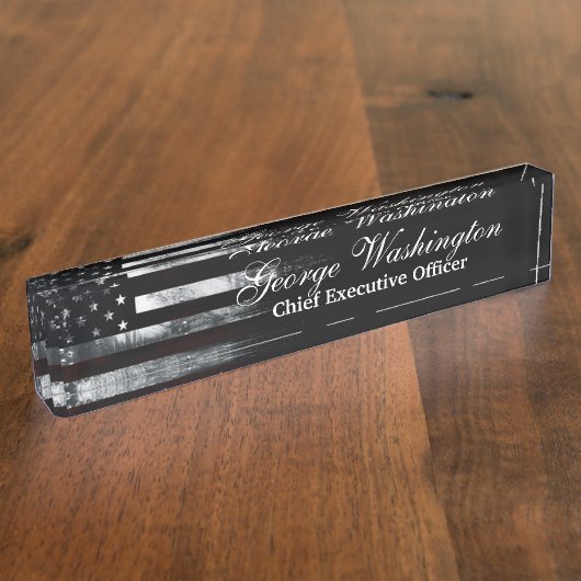 Fahne Namensplakette (Seite)