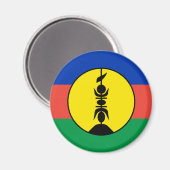 Fahne Neukaledonien Magnet (Vorderseite/Rückseite)