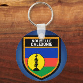 Fahne Neukaledonien Schlüsselanhänger (Vorderseite)