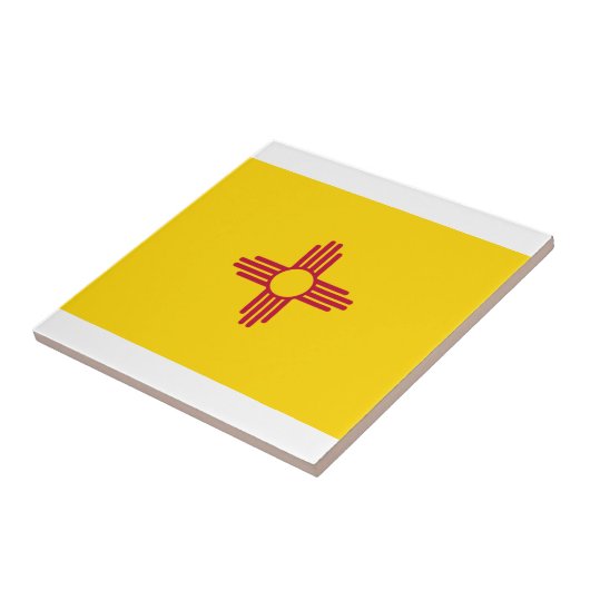 Fahne "New Mexico" Fliese (Seite)