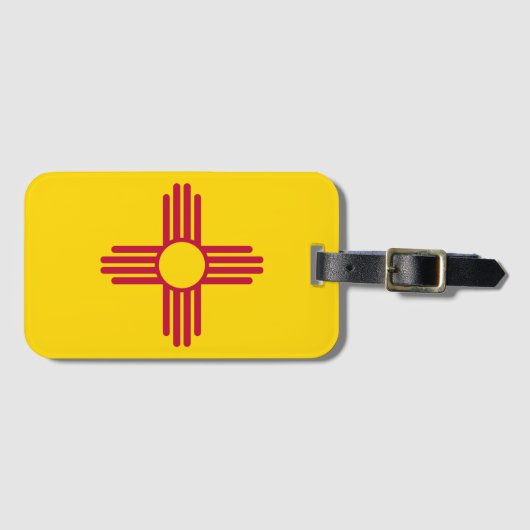 Fahne "New Mexico" Gepäckanhänger (Vorderseite (Horizontal))