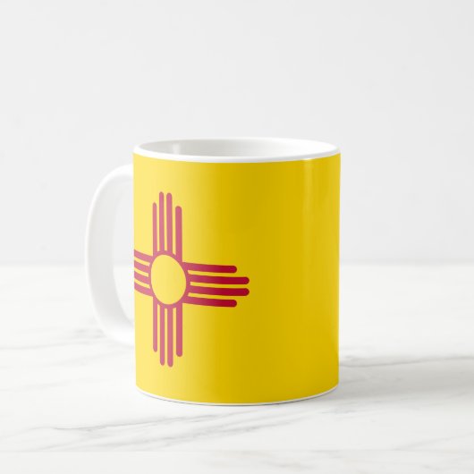 Fahne "New Mexico" Kaffeetasse (Vorderseite Links)