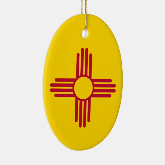Fahne "New Mexico" Keramik Ornament (Rechts)