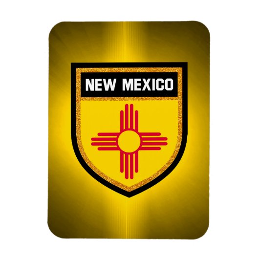 Fahne "New Mexico" Magnet (Vertikal)
