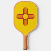 Fahne "New Mexico" Pickleball Schläger (Rückseite)