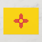 Fahne "New Mexico" Postkarte (Vorderseite)