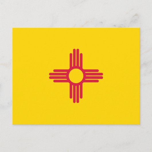 Fahne "New Mexico" Postkarte (Vorderseite)