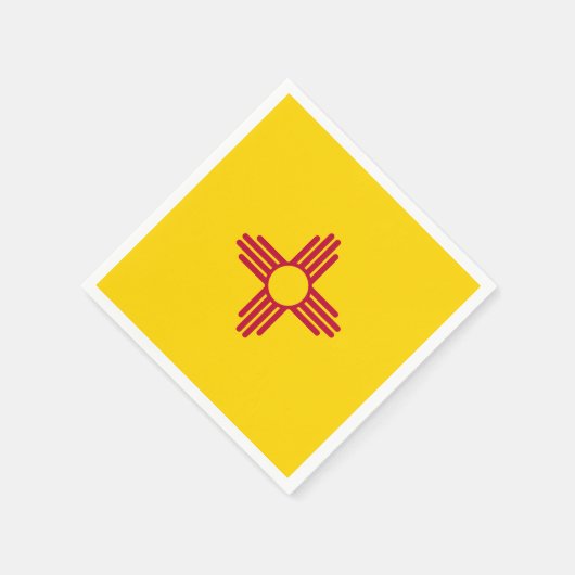 Fahne "New Mexico" Serviette (Ecke)