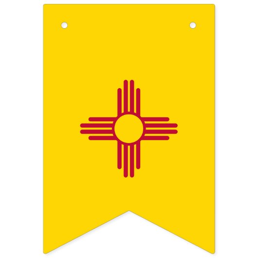 Fahne "New Mexico" Wimpelkette (Zweite Fahne)