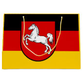 Fahne Niedersachsen Große Geschenktasche Geschenktüte (Vorderseite)