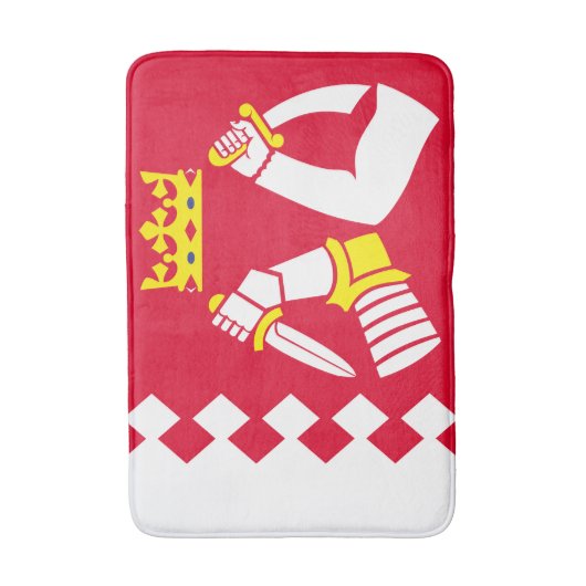 Fahne Nord Karelia Badematte (Vorderseite Vertikal)