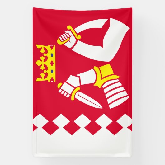 Fahne Nord Karelia Banner (Vertikal)