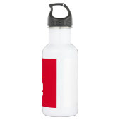 Fahne Nord Karelia Edelstahlflasche (Rückseite)