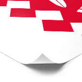 Fahne Nord Karelia Fotodruck (Ecke)