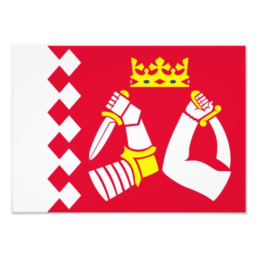 Fahne Nord Karelia Fotodruck (Vorne)