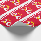 Fahne Nord Karelia Geschenkpapier (Ecke)