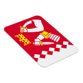 Fahne Nord Karelia Magnet (Rechte Seite)