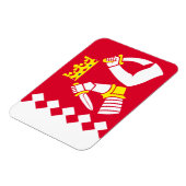 Fahne Nord Karelia Magnet (Linke Seite)