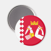 Fahne Nord Karelia Magnet (Vorderseite/Rückseite)