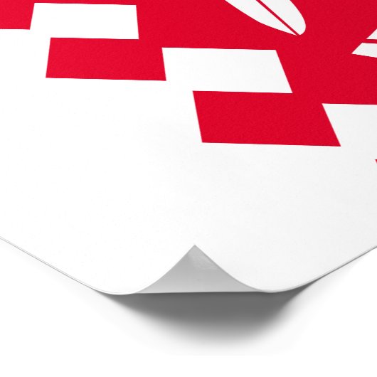 Fahne Nord Karelia Poster (Ecke)