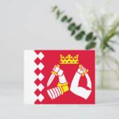 Fahne Nord Karelia Postkarte (Stehend Vorderseite)