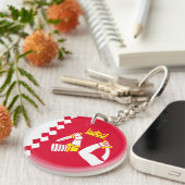 Fahne Nord Karelia Schlüsselanhänger (Vorderseite rechts)