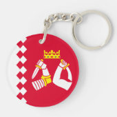 Fahne Nord Karelia Schlüsselanhänger (Rückseite)