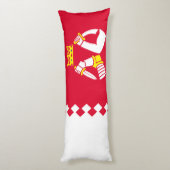 Fahne Nord Karelia Seitenschläferkissen (Rückseite (Vertikal))