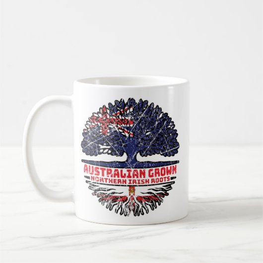 Fahne Nordirland - Australien Kaffeetasse (Links)