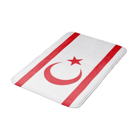 Fahne Nordzypern Badematte (Schrägansicht)