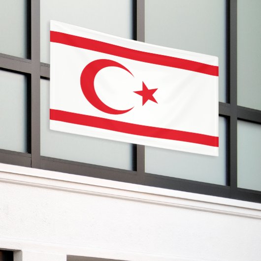 Fahne Nordzypern Banner (Äußeres Gebäude)