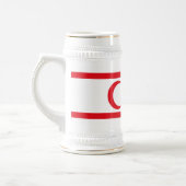 Fahne Nordzypern Bierglas (Links)