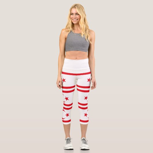 Fahne Nordzypern Capri Leggings (Vorderseite)