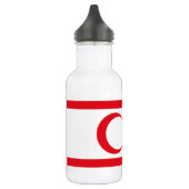 Fahne Nordzypern Edelstahlflasche (Links)